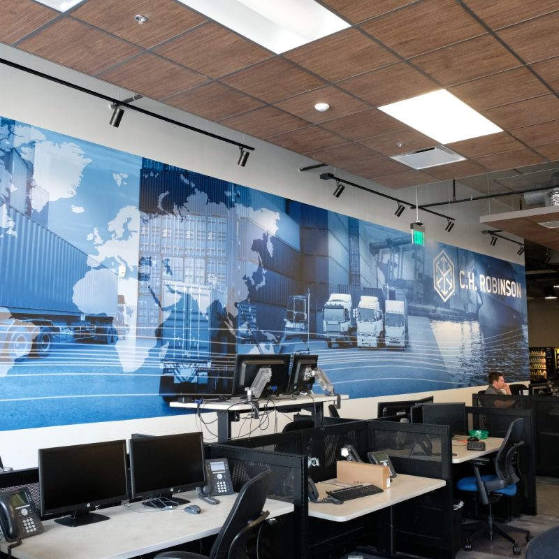 Wall Mural Vinyl Print Business Office