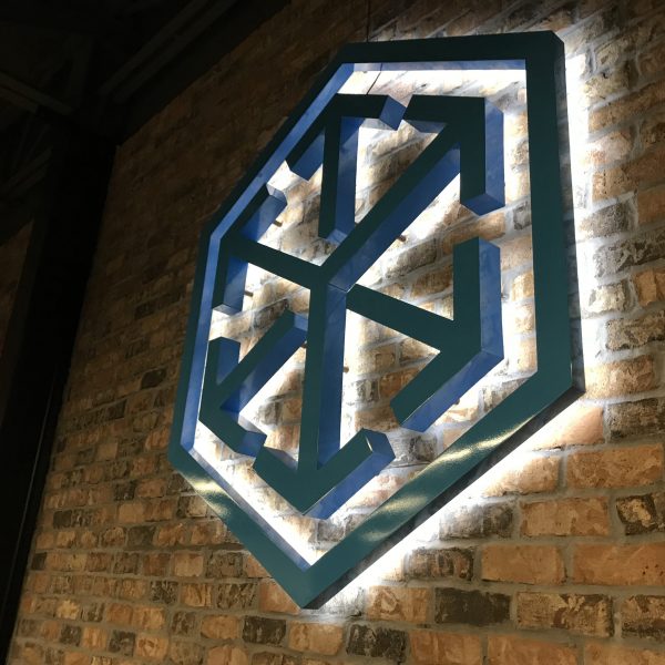 C. H. Robinson - aluminum dimensional fabricated individual pieces logo