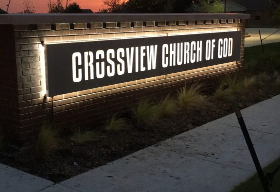 Crossview Church Illuminated Monument Sign