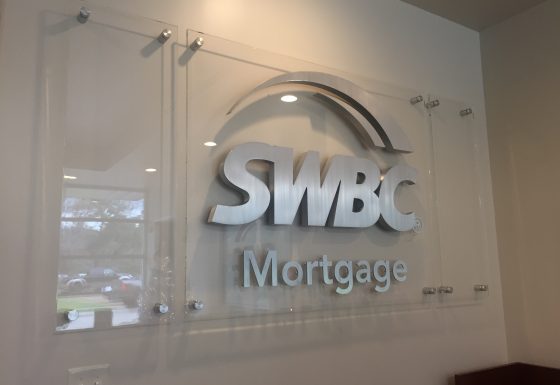 SWBC Mortgage reception sign