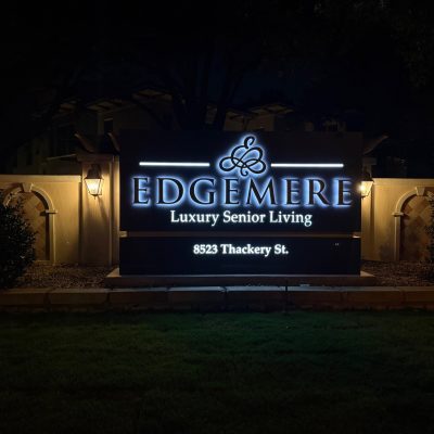 Reverse Channel Halo Illuminated Letters